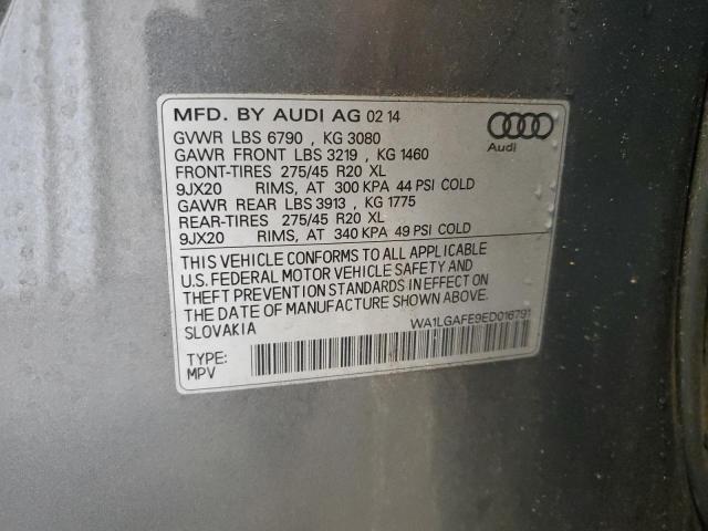 Photo 12 VIN: WA1LGAFE9ED016791 - AUDI Q7 PREMIUM 