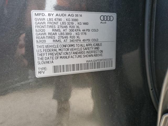 Photo 9 VIN: WA1LGAFE9FD003282 - AUDI Q7 PREMIUM 