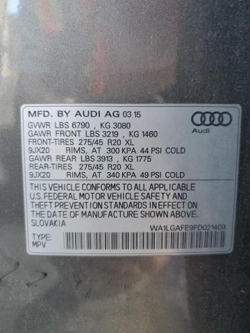 Photo 12 VIN: WA1LGAFE9FD021409 - AUDI Q7 PREMIUM 