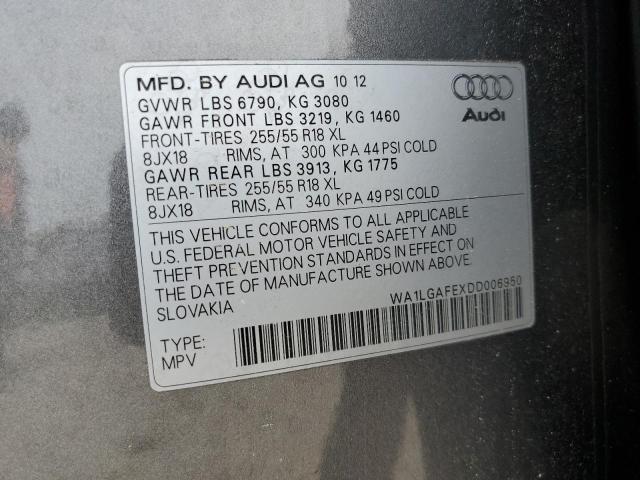 Photo 9 VIN: WA1LGAFEXDD006950 - AUDI Q7 PREMIUM 