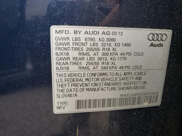 Photo 9 VIN: WA1LGAFEXDD013428 - AUDI Q7 PREMIUM 