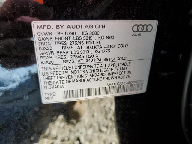 Photo 12 VIN: WA1LGAFEXED019750 - AUDI Q7 PREMIUM 