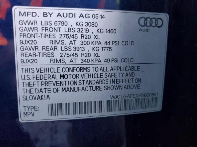 Photo 12 VIN: WA1LGAFEXFD000861 - AUDI Q7 PREMIUM 