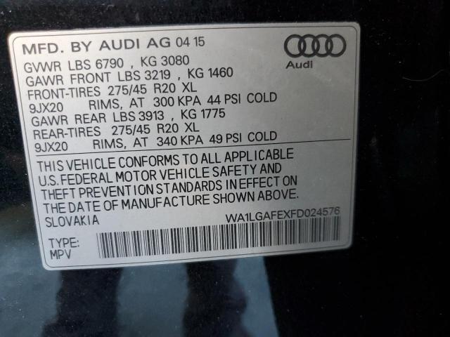 Photo 9 VIN: WA1LGAFEXFD024576 - AUDI Q7 