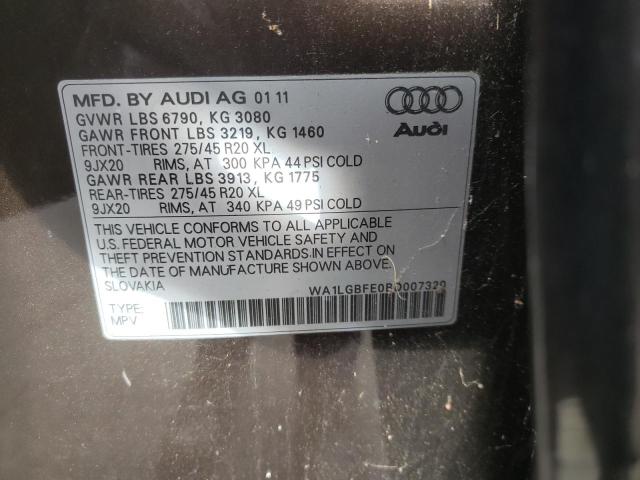 Photo 13 VIN: WA1LGBFE0BD007320 - AUDI Q7 PREMIUM 