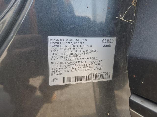 Photo 12 VIN: WA1LGBFE1DD010519 - AUDI Q7 PREMIUM 