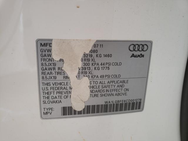 Photo 9 VIN: WA1LGBFE6CD001278 - AUDI Q7 