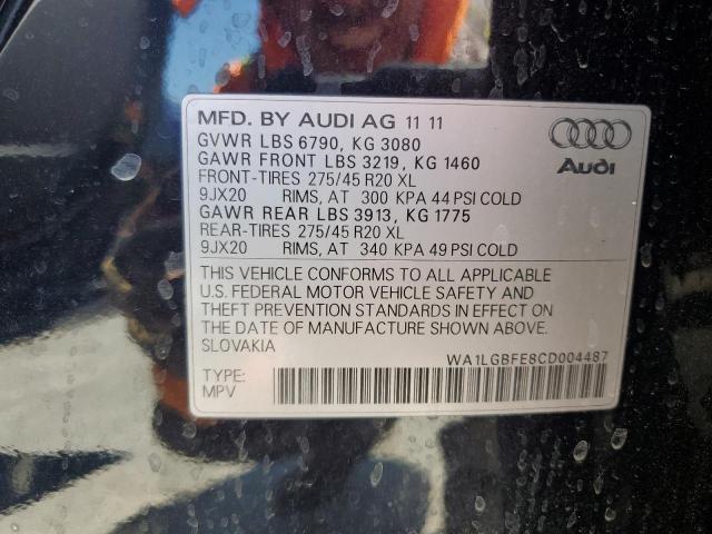 Photo 12 VIN: WA1LGBFE8CD004487 - AUDI Q7 PREMIUM 