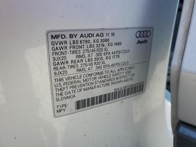 Photo 12 VIN: WA1LGBFE9BD005534 - AUDI Q7 PREMIUM 