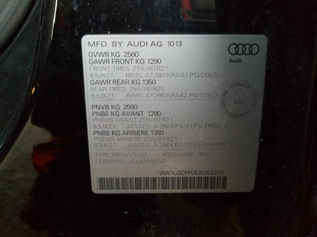 Photo 9 VIN: WA1LGCFP0EA052285 - AUDI SQ5 