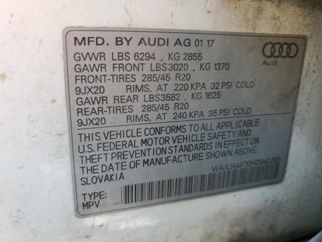 Photo 12 VIN: WA1LHAF70HD042263 - AUDI Q7 PREMIUM 