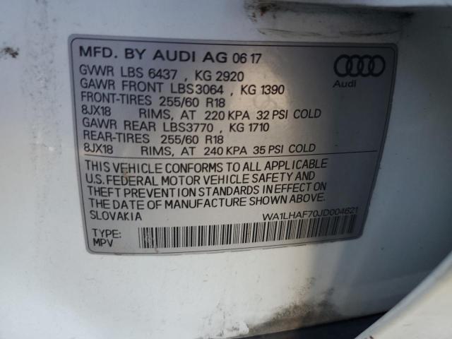 Photo 12 VIN: WA1LHAF70JD004621 - AUDI Q7 PREMIUM 