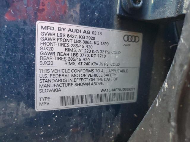 Photo 13 VIN: WA1LHAF70JD035271 - AUDI Q7 PREMIUM 