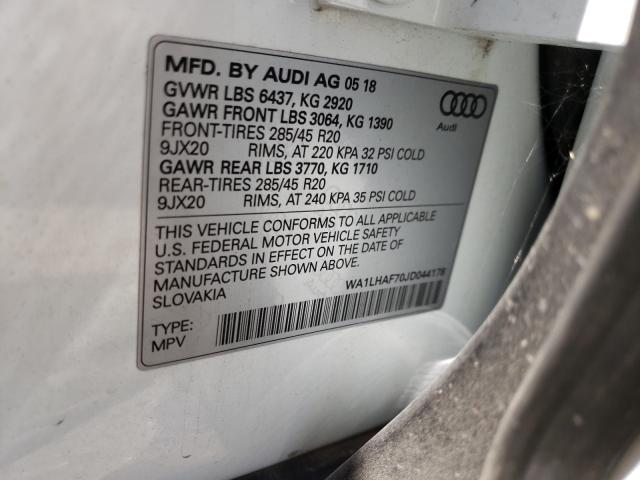 Photo 9 VIN: WA1LHAF70JD044178 - AUDI Q7 PREMIUM 