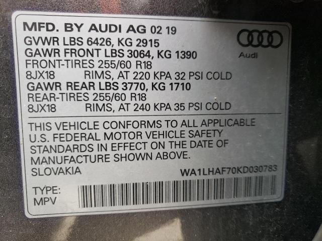 Photo 12 VIN: WA1LHAF70KD030783 - AUDI Q7 