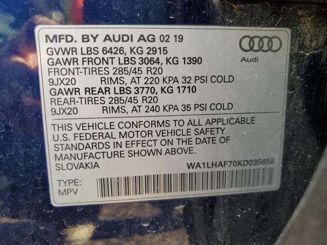 Photo 12 VIN: WA1LHAF70KD035658 - AUDI Q7 