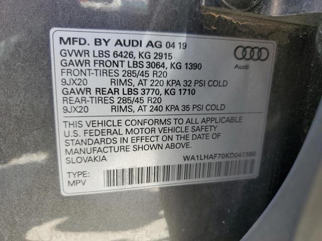 Photo 12 VIN: WA1LHAF70KD041590 - AUDI Q7 PREMIUM 