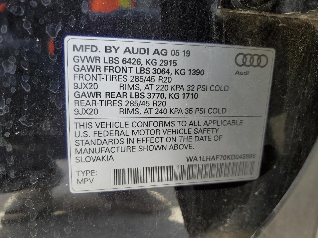 Photo 13 VIN: WA1LHAF70KD045896 - AUDI Q7 