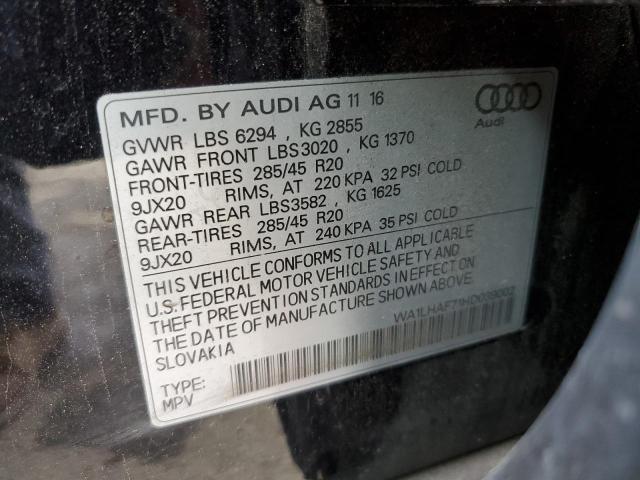 Photo 12 VIN: WA1LHAF71HD039002 - AUDI Q7 