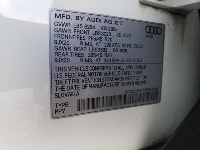 Photo 9 VIN: WA1LHAF71HD047438 - AUDI Q7 