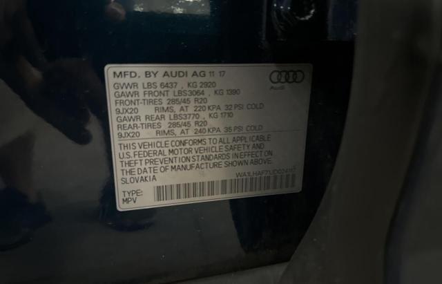 Photo 9 VIN: WA1LHAF71JD024117 - AUDI Q7 PREMIUM 