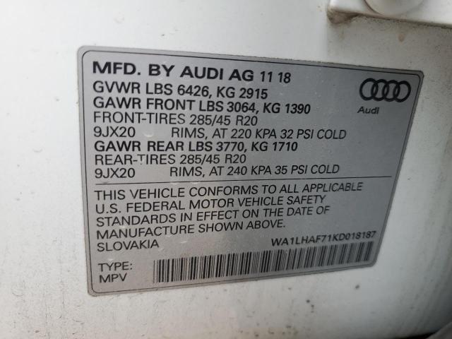 Photo 13 VIN: WA1LHAF71KD018187 - AUDI Q7 PREMIUM 