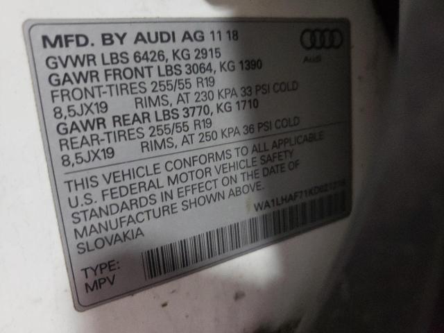 Photo 13 VIN: WA1LHAF71KD021218 - AUDI Q7 PREMIUM 