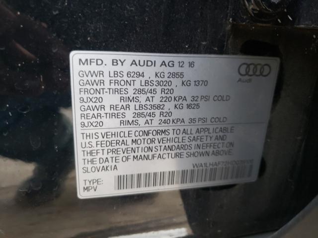 Photo 9 VIN: WA1LHAF72HD039106 - AUDI Q7 PREMIUM 