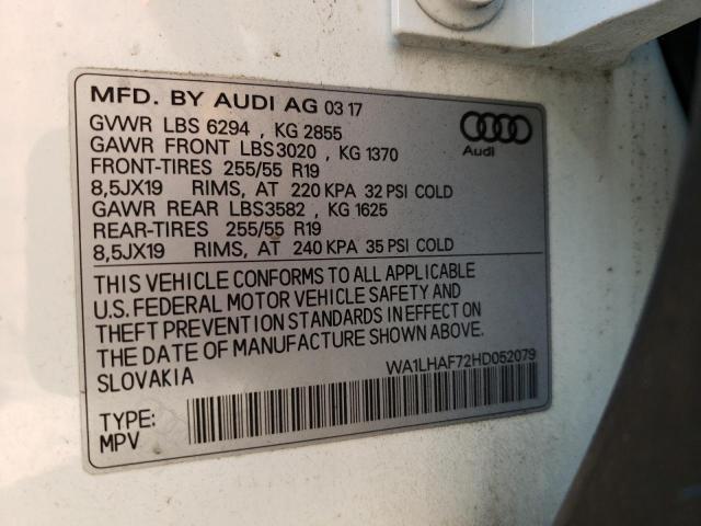 Photo 9 VIN: WA1LHAF72HD052079 - AUDI Q7 PREMIUM 