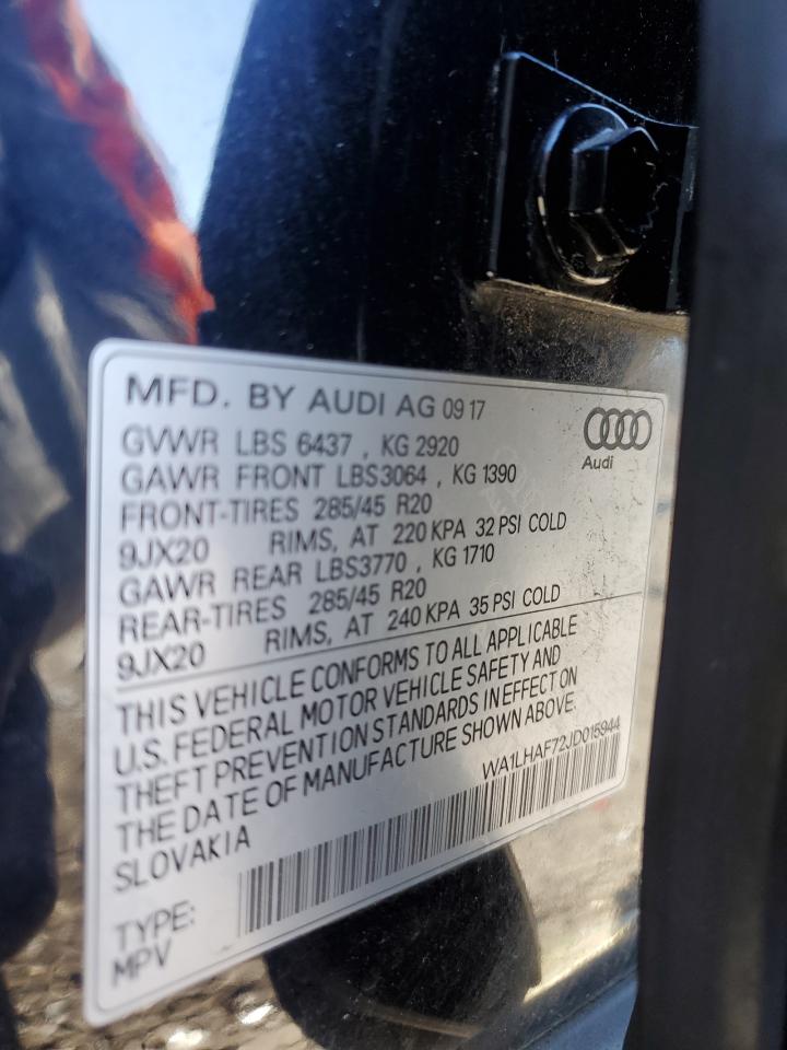 Photo 12 VIN: WA1LHAF72JD015944 - AUDI Q7 