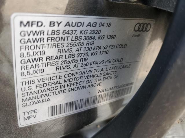 Photo 13 VIN: WA1LHAF72JD039290 - AUDI Q7 PREMIUM 