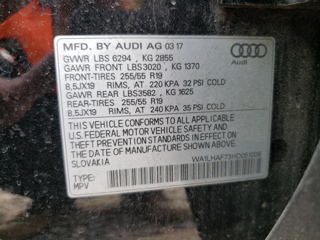 Photo 12 VIN: WA1LHAF73HD051006 - AUDI Q7 PREMIUM 