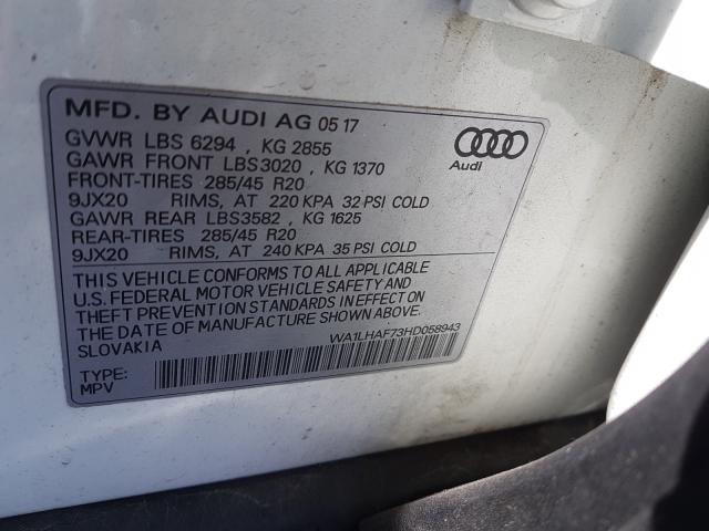 Photo 9 VIN: WA1LHAF73HD058943 - AUDI Q7 