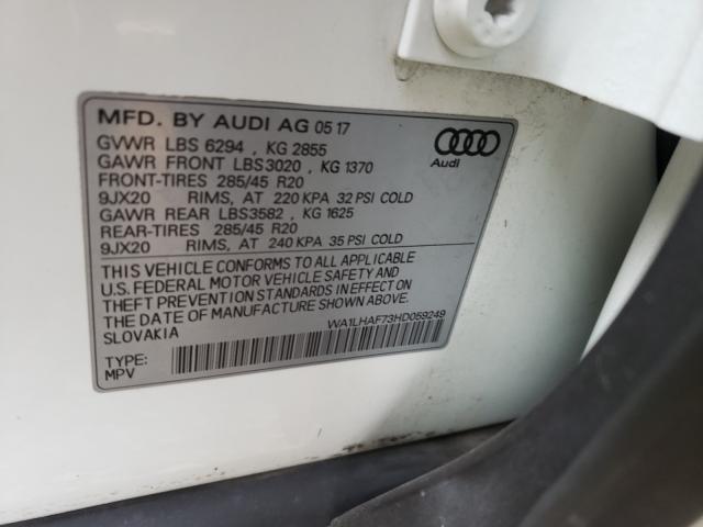 Photo 9 VIN: WA1LHAF73HD059249 - AUDI Q7 PREMIUM 