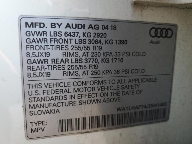 Photo 12 VIN: WA1LHAF74JD041493 - AUDI Q7 PREMIUM 