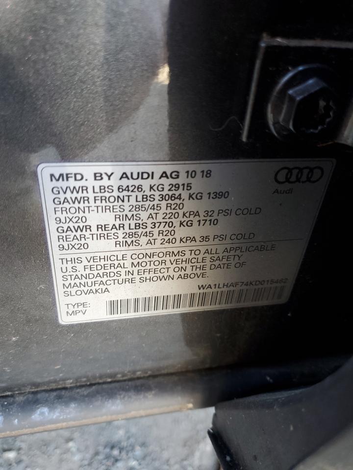 Photo 13 VIN: WA1LHAF74KD015462 - AUDI Q7 