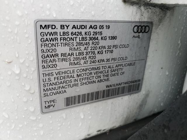 Photo 11 VIN: WA1LHAF74KD043035 - AUDI Q7 