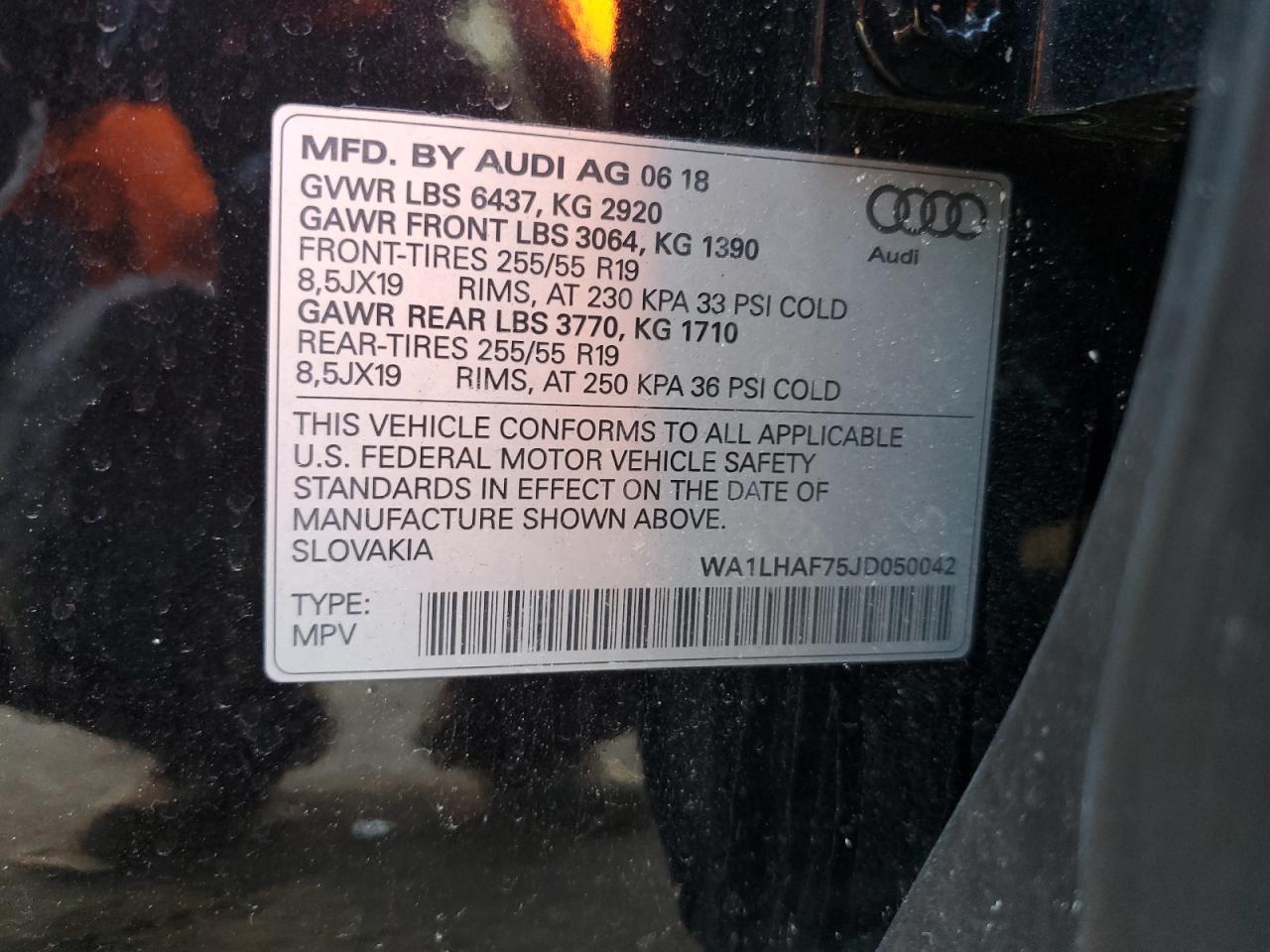 Photo 12 VIN: WA1LHAF75JD050042 - AUDI Q7 