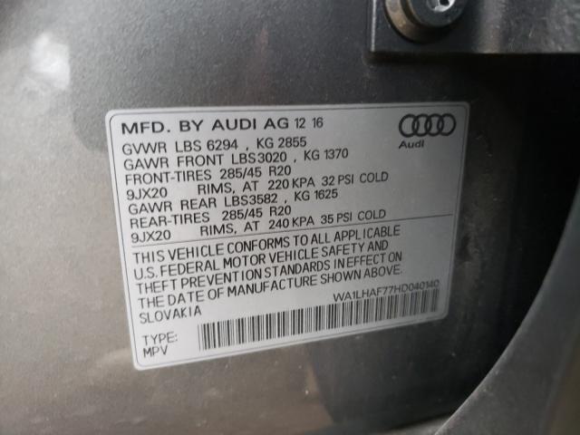 Photo 9 VIN: WA1LHAF77HD040140 - AUDI Q7 