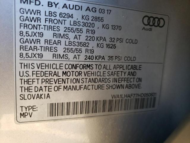 Photo 12 VIN: WA1LHAF77HD050831 - AUDI Q7 