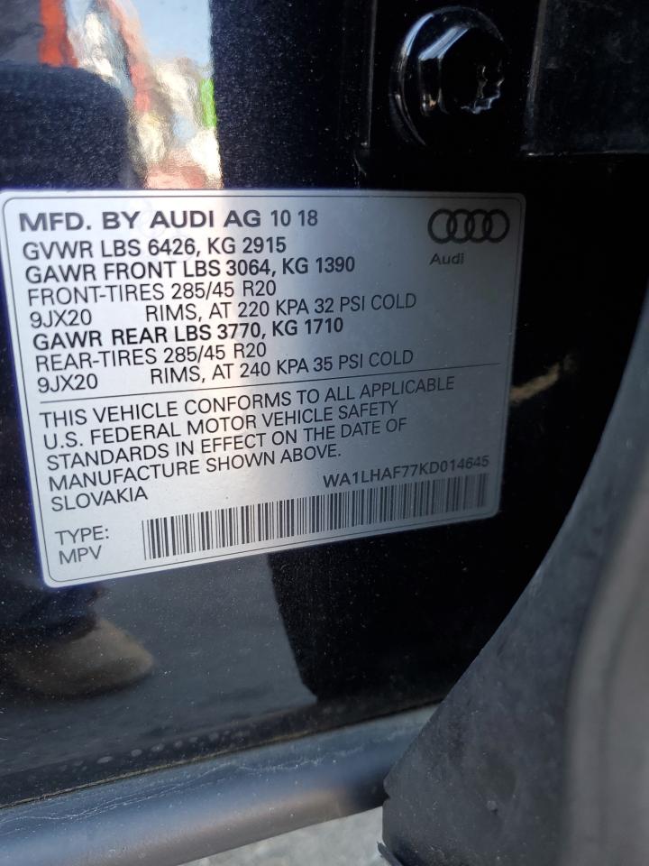 Photo 12 VIN: WA1LHAF77KD014645 - AUDI Q7 