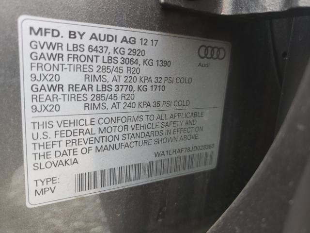 Photo 9 VIN: WA1LHAF78JD028360 - AUDI Q7 