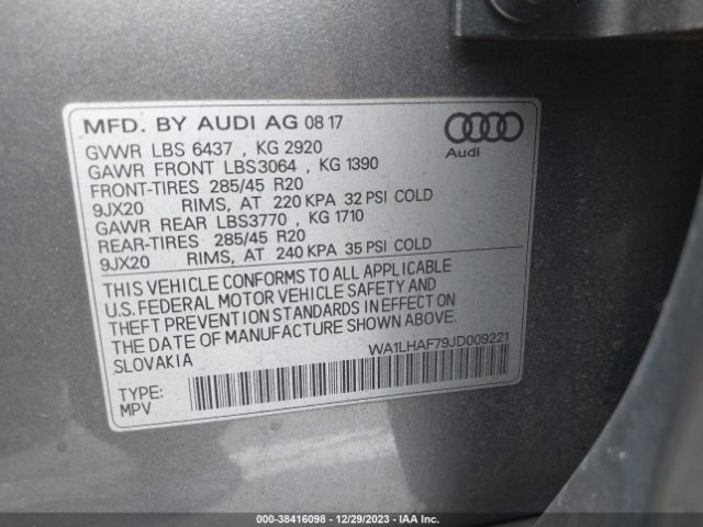 Photo 8 VIN: WA1LHAF79JD009221 - AUDI Q7 