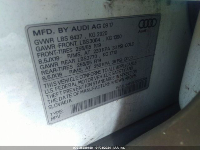 Photo 8 VIN: WA1LHAF79JD012328 - AUDI Q7 