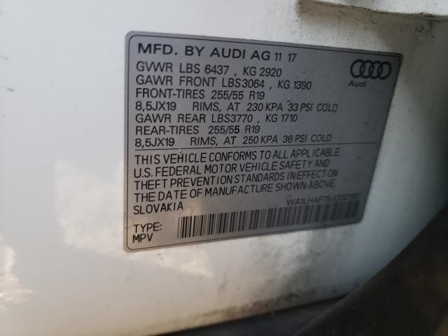 Photo 9 VIN: WA1LHAF79JD021157 - AUDI Q7 PREMIUM 