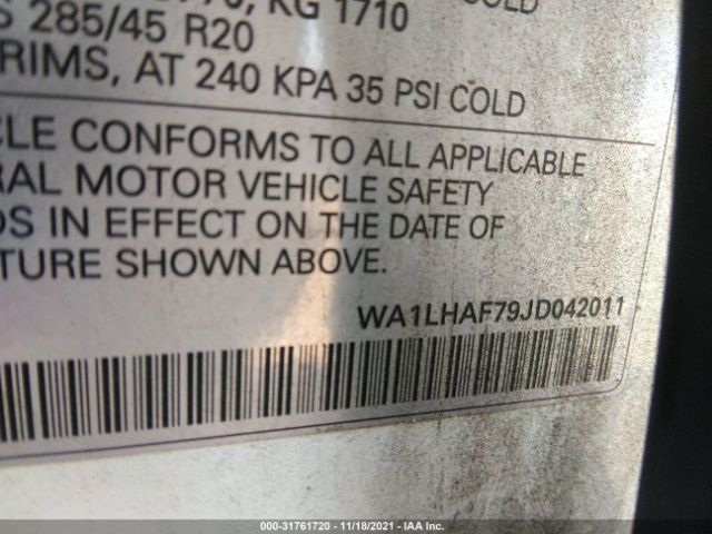 Photo 8 VIN: WA1LHAF79JD042011 - AUDI Q7 