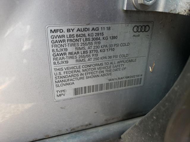 Photo 12 VIN: WA1LHAF79KD021614 - AUDI Q7 