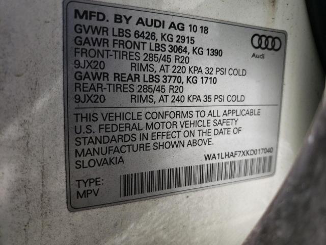 Photo 12 VIN: WA1LHAF7XKD017040 - AUDI Q7 PREMIUM 