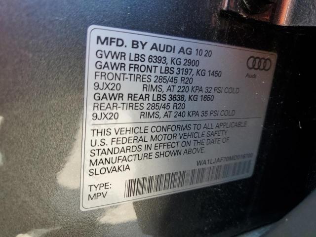 Photo 13 VIN: WA1LJAF70MD016700 - AUDI Q7 PREMIUM 