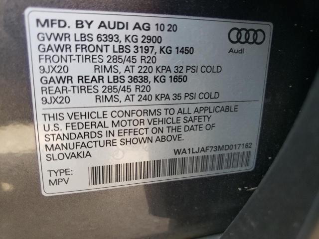 Photo 13 VIN: WA1LJAF73MD017162 - AUDI Q7 PREMIUM 